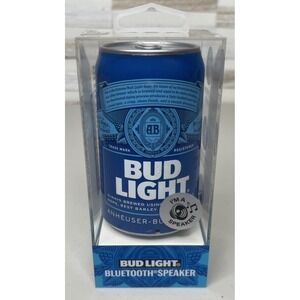 Bud Light Bluetooth Speaker Beer Can Wireless Audio FM Radio Rechargeable Sealed